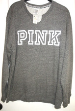 Victorias Secret Pink Leopard Cheetah Pullover Hoodie sweater large NWT