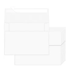 100 Pack A2 Envelopes White 4.375x5.75 Invitation Envelopes Self Seal for Wed...