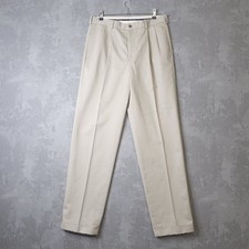 Brooks Brothers Trousers Men's 34 X 34 Beige Straight Slash Pockets Chino Pants