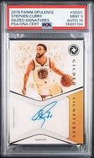 2019 Panini Opulence Stephen Curry  Auto /49 PSA 9/ 10 Auto! RARE! POP 2!