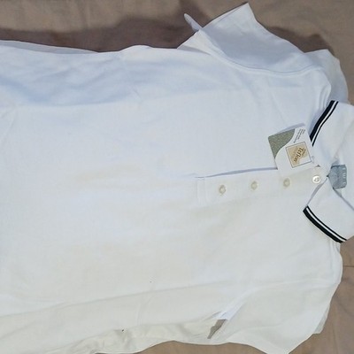 J.W.E. DESIGNS MENS M POLO SHIRT SLEEVE BUTTON VERY NICE FOR DAD 