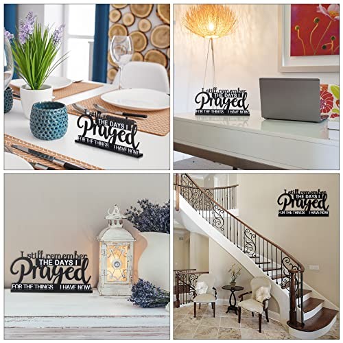 как выглядит I Still Remember The Days I Prayed Sign Inspirational Table Classic Style фото