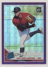 2019 Donruss Optic Rated Rookies Purple Pandora Prizm 89/99 Jon Duplantier e5r