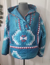 Upcycled Oversized Quilt Hoodie XL Handmade EXTRA POCKETS 