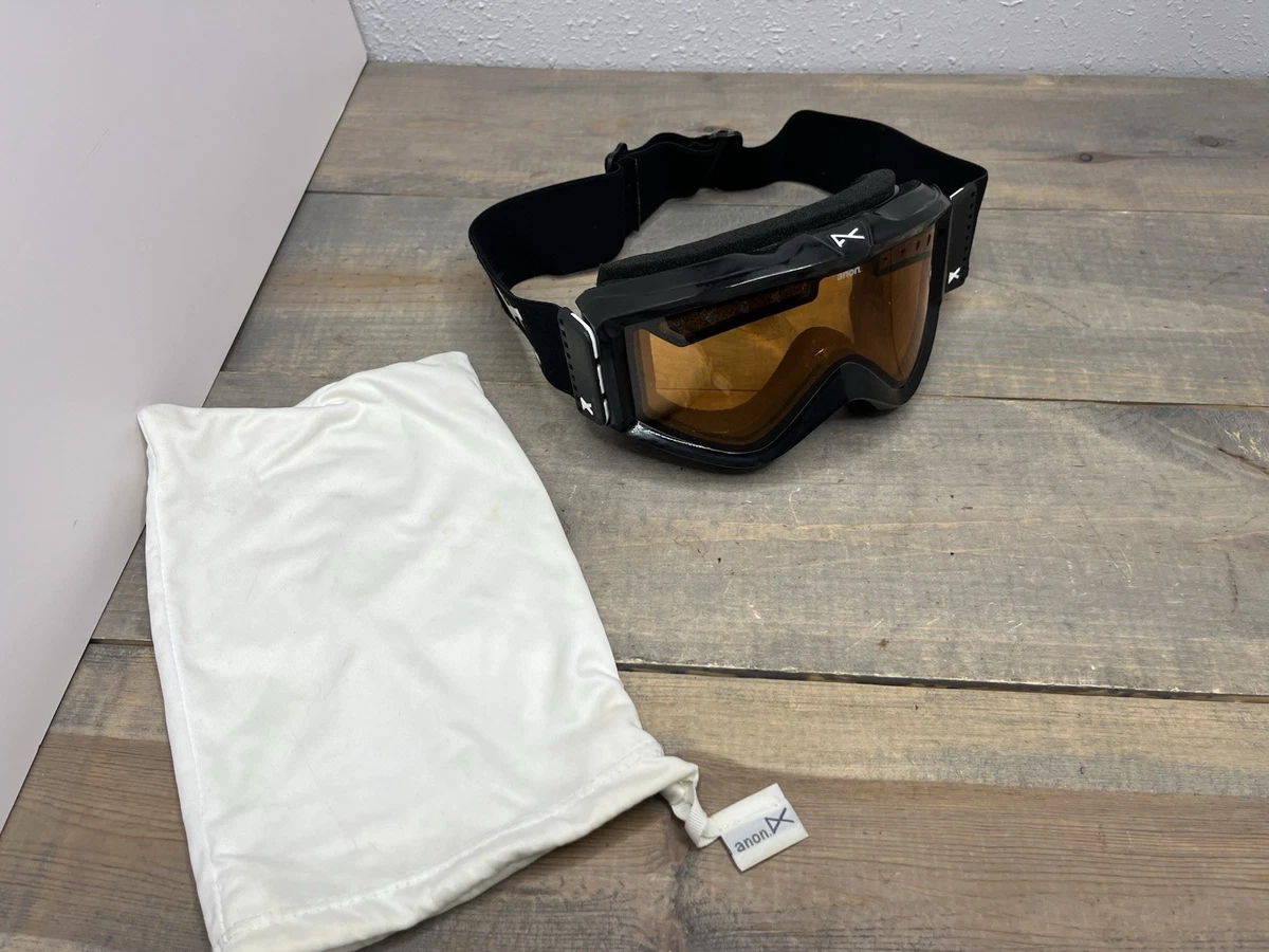 【新品】Anon board goggle Anon Ski Snow Board Goggles Black Frames With Lens Adjustable