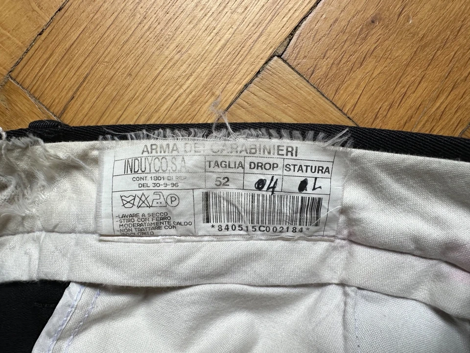 Carabinieri Uniformhose (Italien) - Größe 52 - Sammlerstück - gebraucht - Bild 4 von 4