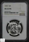 1959 Full Bell Lines Franklin Silver Half Dollar 50C NGC MS 64 FBL