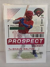 #51 TayShaun Walton 2024 Panini Prospect Edition  /99 Pink Philidelphia Phillies