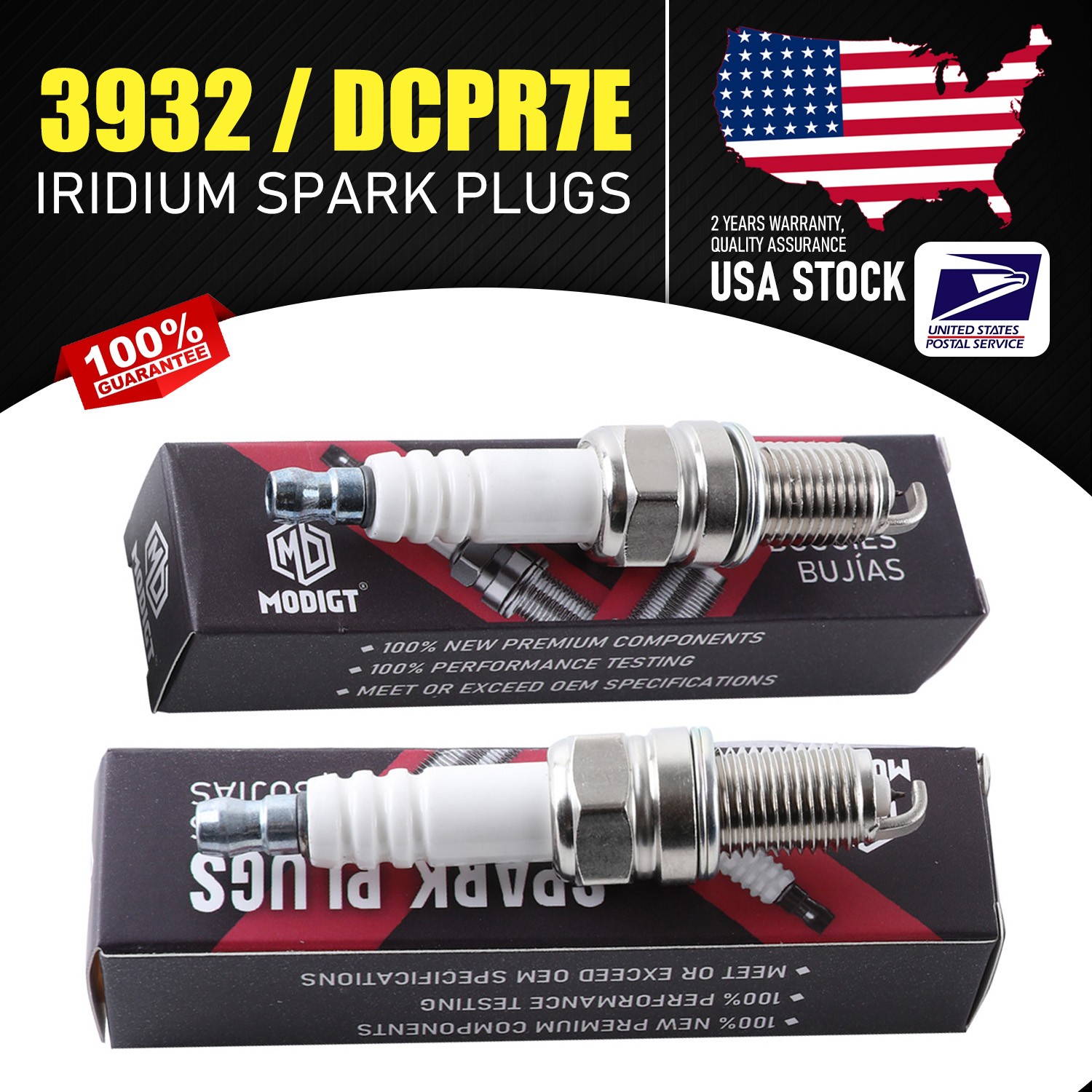 4X For NGK DCPR7E / 3932 Spark Plugs For Harley Davidson Sportster XL 883 1200
