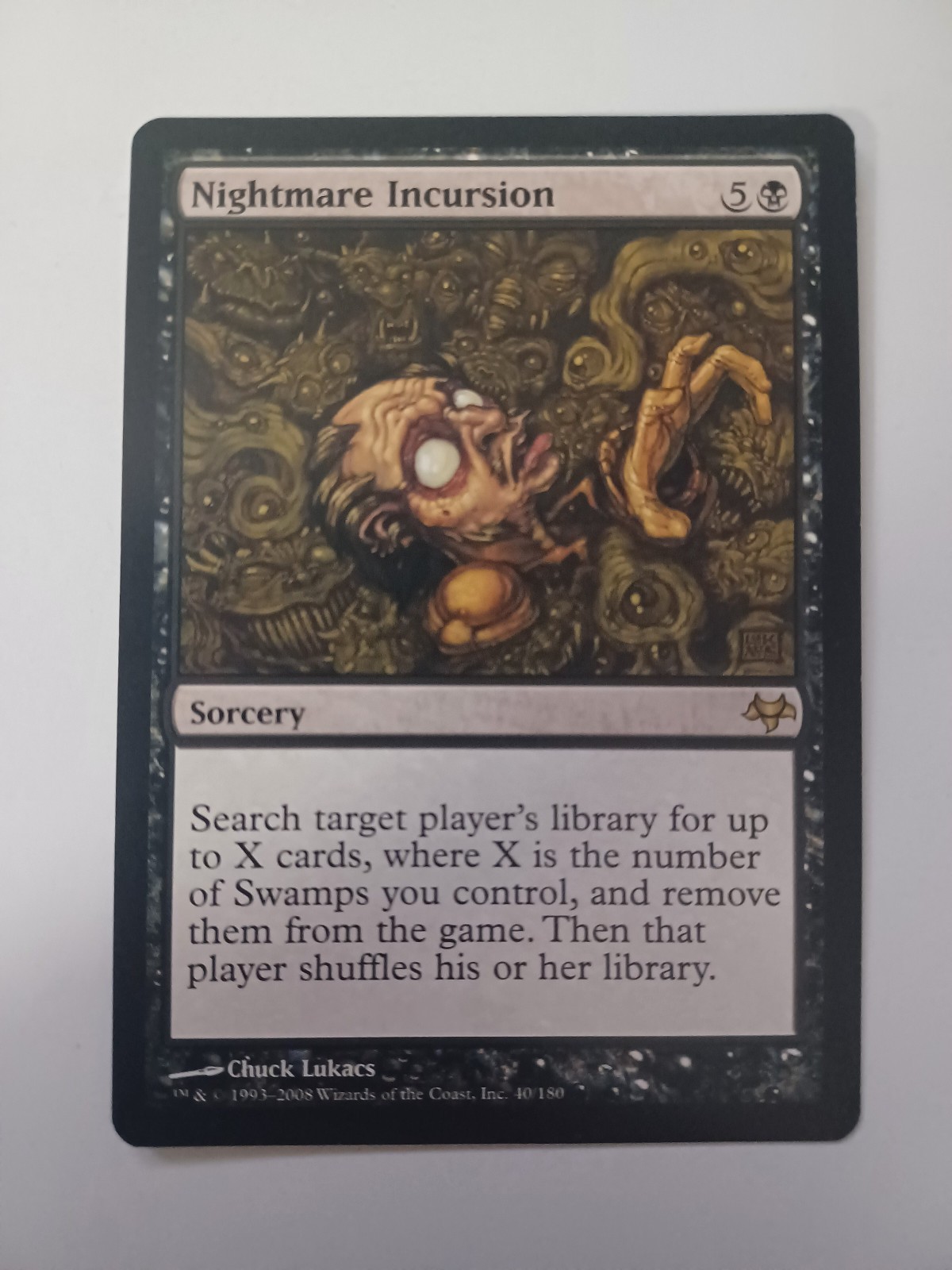 Nightmare Incursion Magic The Gathering Eventide #40 Rare MTG TCG CCG