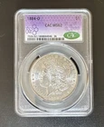 1884-O Morgan Silver Dollar CAC MS62 - New Orleans Mint Trader Bea Purple Label
