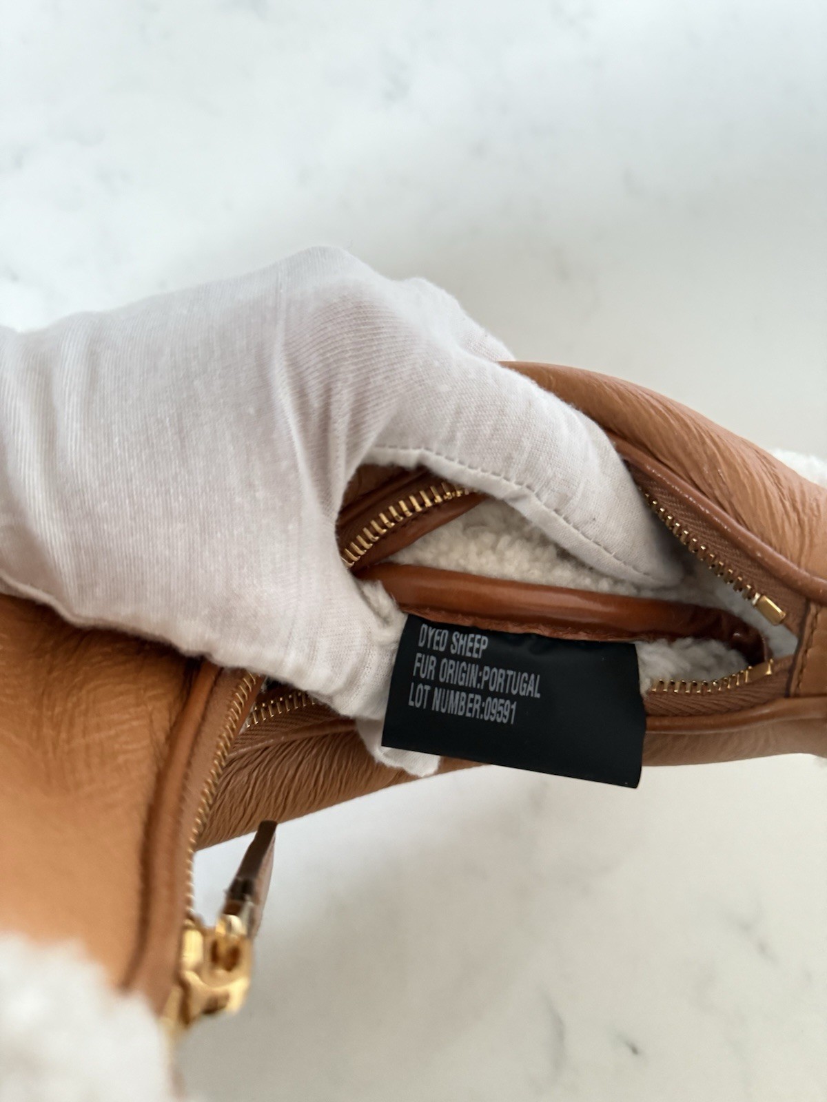 Authentic Prada Arqué Shearling Small Crossbody B… - image 14