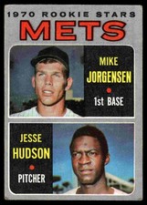 Mets 1970 Rookie Stars (Mike Jorgensen / Jesse Hudson) RS, RC 1970 Topps #348