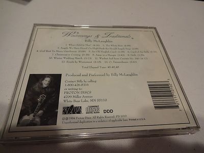 CDH Billy McLaughlin: Wintersongs & Traditionals (1994 Proton Discs)Holiday