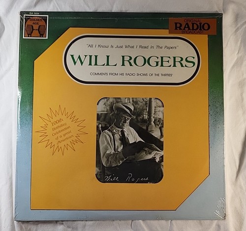 Will Rogers. All I Know Is What I Read In The Papers *SEALED VINYL* radio show - Picture 2 of 4