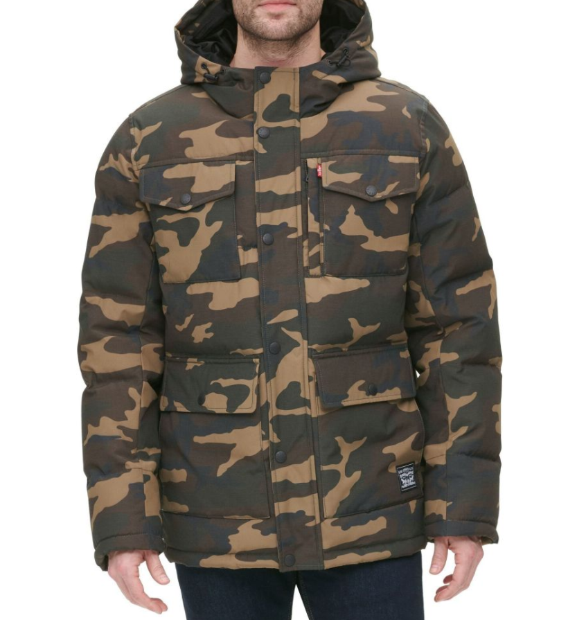 $250 NWT LEVI'S SzM ARCTIC CLOTH FOUR-POCKET HOODED PARKA JACKET