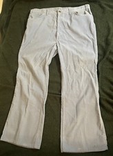 Vintage Levi's 646 Corduroy Pants Flare Bell Bottoms 40  tag 42 70s blue rare