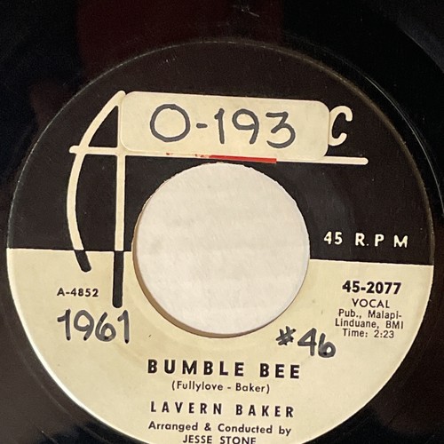 Lavern Baker R&B 45 Bumble Bee My Time Will Come Promo Atlantic Records 1960 - Picture 3 of 4