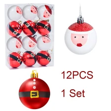 12x Christmas Ball Ornaments Bauble Xmas Tree Hanging Home Party Decoration
