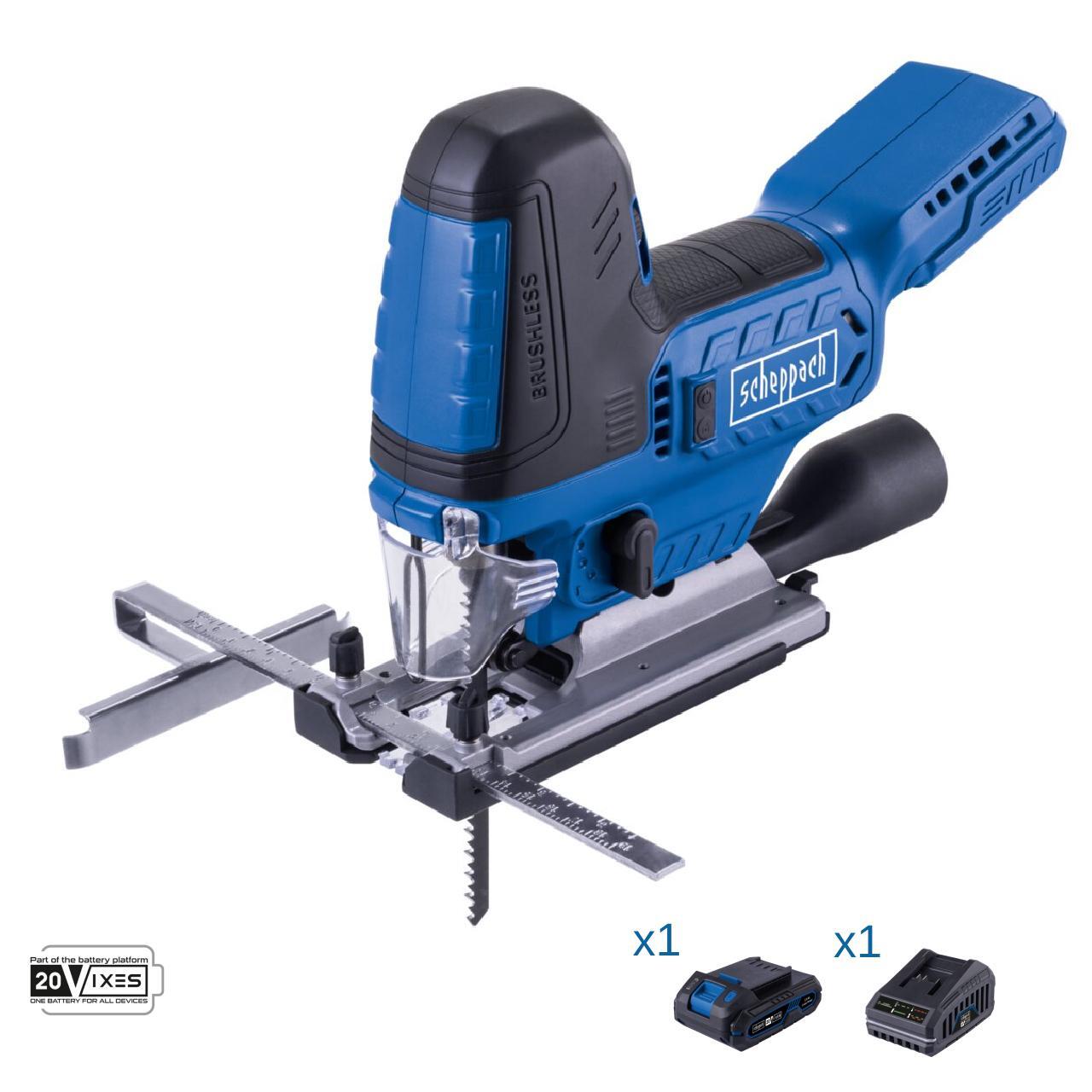 Scheppach BC-JS254-X Seghetto Alternativo 20V IXES Brushless Set