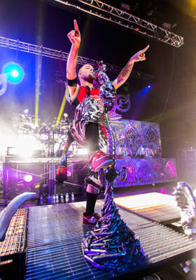 Ivan Moody of Five Finger Death Punch at in support of The Wrong S- Old Photo 9