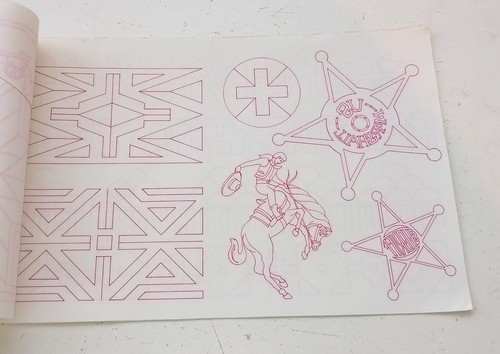 Tri-chem Transfer Design Sheets WESTERN Vintage 1970s Hot Iron On Transfers - Picture 5 of 11