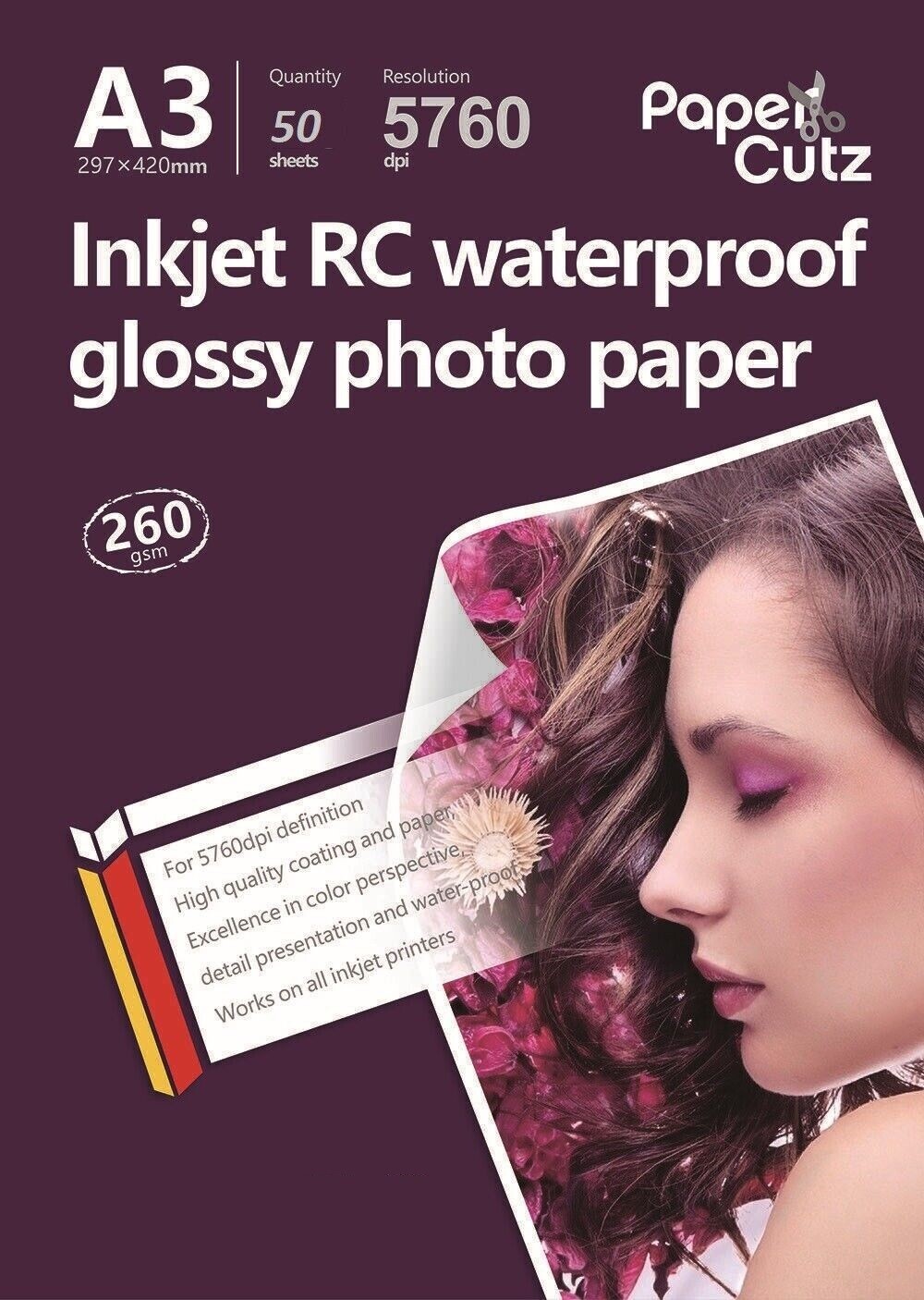 A3 Gloss Inkjet Photo Paper 260GSM Resin Coated - 500 Sheets