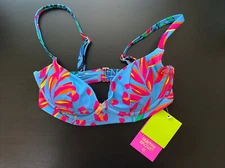 Tabitha Brown for Target bikini top women’s Tropical/Leopard Print size XXS NWT