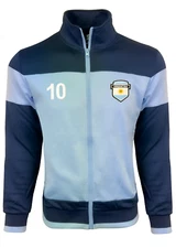 Just 4 Kicks Argentina Soccer Fan Track Jacket #10 Youth Adult Full Zip