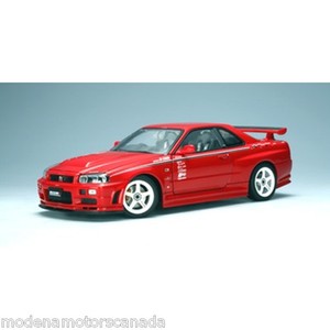 Nissan Skyline Gt R R34 Nismo S Tune Version Active Red By Autoart 1 18 Rare Ebay
