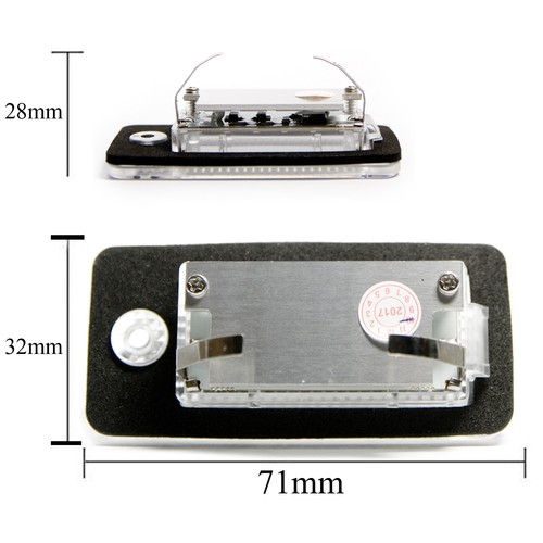 LED Premiun Kennzeichenbeleuchtung für Audi A3 A4 8E 8H A6 C6 A8 A5 Q7 RS4 RS6 - Bild 2 von 7