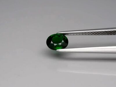 Grenat Tsavorite Vert Naturel De Tanzanie - 1,82 Ct - Pierre Ovale 7,4 X 6,2 Mm