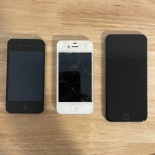 Lot of 3 Apple iPhone 6  Apple iPhone 4  Apple iPhone 4s A1349 A1387 A81549