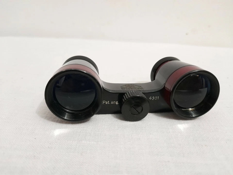 OLD VINTAGE OPERA BINOCULAR GOERZ WIEN STABILETT MADE IN AUSTRIA RED & BLACK - Image 4 of 4