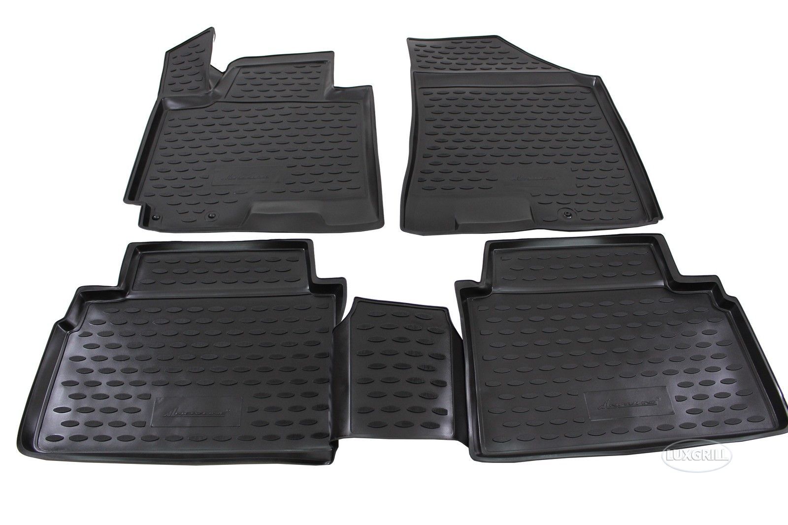 Tapis de sol caoutchouc Kia Sportage 2010-2016 sur mesure premium noir