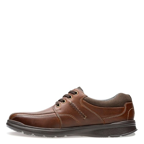 Clarks Mens Cotrell Walk Lace Up Sneaker Tobacco Oily Leather Size 9.5W NIB - Bild 5 von 8