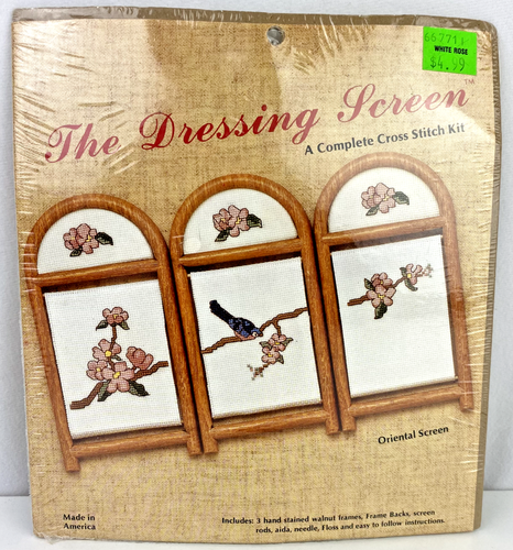 Vintage Cross Stitch Patterns Kits Lot 5 Stitchables Country Core Sealed NOS - Picture 3 of 7