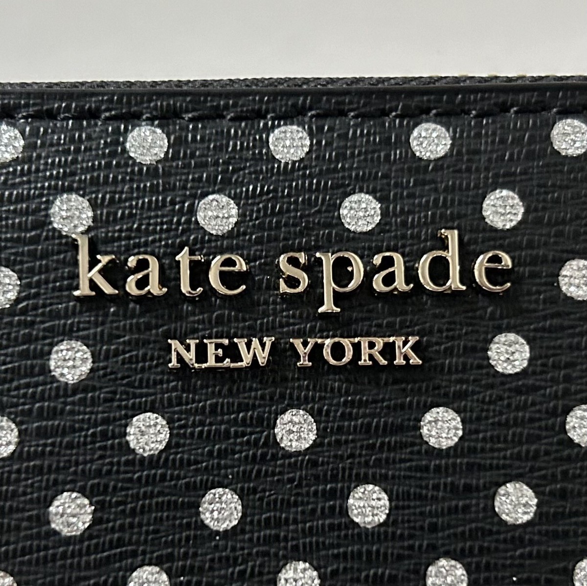 長財布 Kate Spade spencer llic dot slim continental wallet NWT Kate Spade Spencer Metallic Dot Slim Continental Zip
