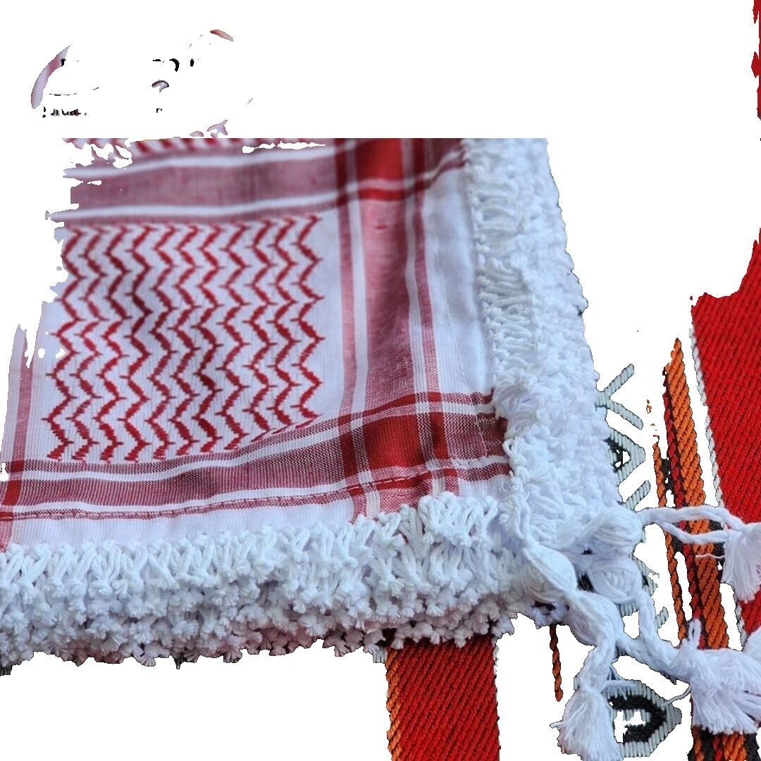 Bufanda hecha a mano 100 % algodón material bufandas para hombre