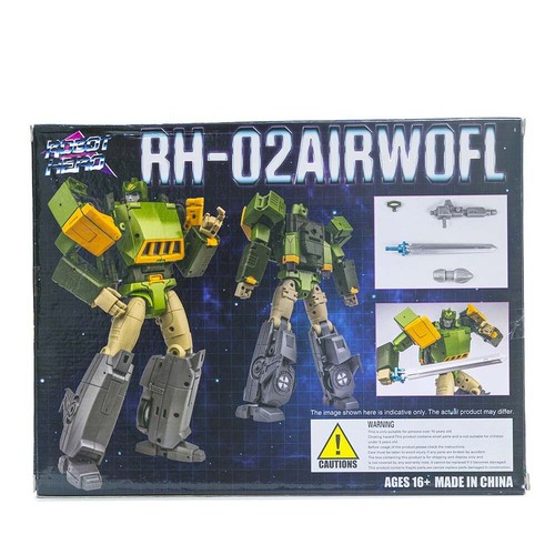 New RobotHero RH-02 RH02 AirWolf MP Springer Action Figure toy in stock - Picture 7 of 12