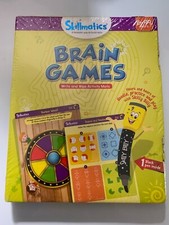 Skillmatics BRAIN GAMES write and Wipe Activity Mats, Ages 6-99 Years