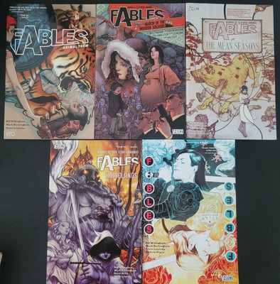 FABLES TPB Set of 5 COLLECTIONS Books 2 3 4 5 21 DC VERTIGO COMICS NEW UNREAD!