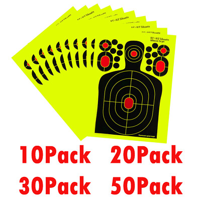 20-60Packs Shooting Targets Reactive Splatter Range Paper Target Gun Shoot Rifle