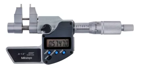 Mitutoyo 345-350-30 - Digimatic Caliper Type Inside Micromter w SPC .2"- 1.2"
