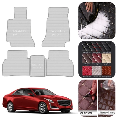 For Mercedes Benz Models 1995-2025 Car Floor Mats Carpets Luxury Leather Rugs - Bild 11 von 30