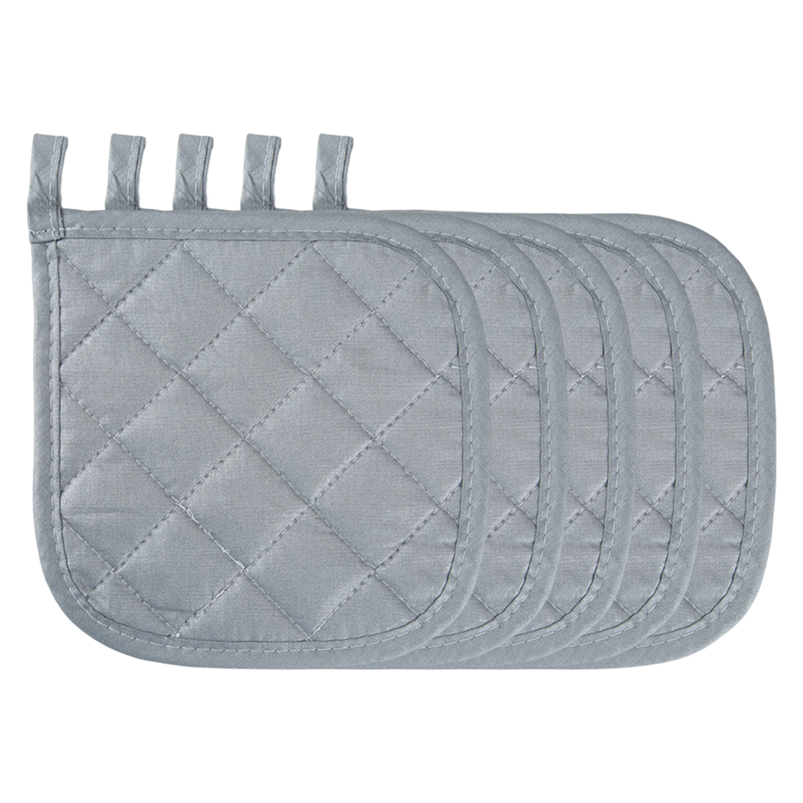 5pcs Kitchen Hot Pads Pot Holders Heat Resistant Baking Trivet Classic