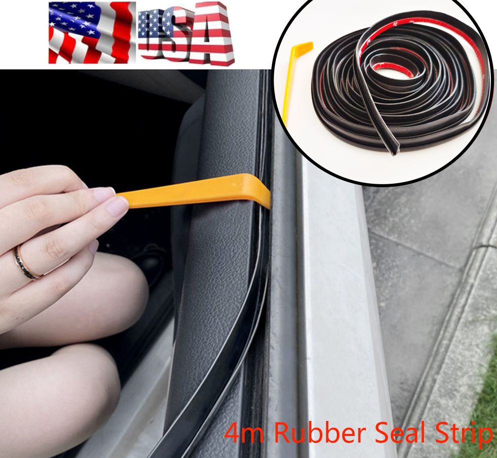 13ft V Type Car Door Window Seal Strips Soundproofing Sealing Sticker