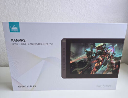 Huion Kamvas Pro 13 13,3 Zoll Grafiktablett - Schwarz - Neu & OVP + Ständer