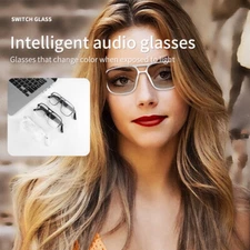 Fashion Bluetooth Audio Smart Glasses Wireless Sunglasses Dual Speaker Output
