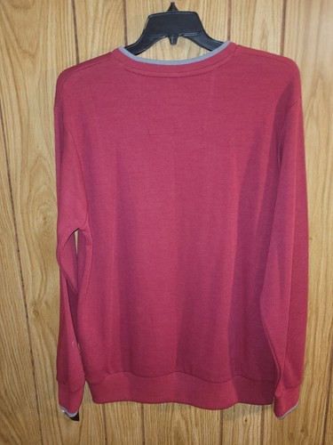 Washington Redskins NWT Deadstock Large Mens Burgundy Embroidered Logo Sweater - Picture 11 of 15